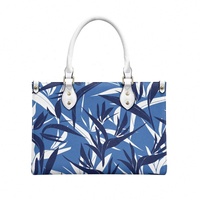 Tendance Produit Personnalisation Coloré Manu Palekaiko Imprimer Luxe Mode Femmes Pu Sac À Main Imprimer sur Demande Dames Sac À Provisions