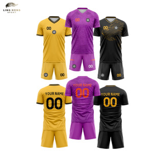 Maglie da Calcio Unisex Personalizzate con Stampa a Trasferimento Termico, Uniformi Professionali, Abbigliamento Sportivo 100% Poliestere Traspirante ad Asciugatura Rapida - Product Image 2