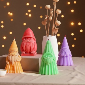 Santa Claus Silicone Mold DIY Christmas Candle Making Kit For Plaster Epoxy Crafts - Product Image 2
