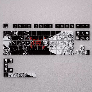Juego de <span class=keywords><strong>98</strong></span> Teclas <span class=keywords><strong>Berserk</strong></span>, Teclas de Anime, PBT Cherry con Grabado Lateral, Teclas Personalizadas DIY para Teclado Mecánico 60/65/68/75/87 - Product Image 3