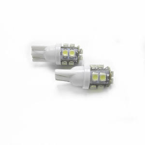 หลอดไฟ LED T10 W5W 10 SMD 3528 แบบมีเลนส์ สำหรับตกแต่งรถยนต์ ไฟป้ายทะเบียน สีแดง ขาว น้ำเงิน 12V ประเภทสินค้า หลอดไฟ - Product Image 3