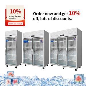 Réfrigérateur à porte en verre commercial en gros Réfrigérateur de restaurant Équipement de réfrigération - Product Image 2