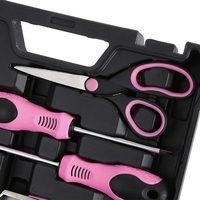 Starline STL-KH69 – Ensemble de 69 outils à main pour la maison, en acier au carbone, avec boîte à outils, douilles de 1/2 pouce, marteaux et perceuses
