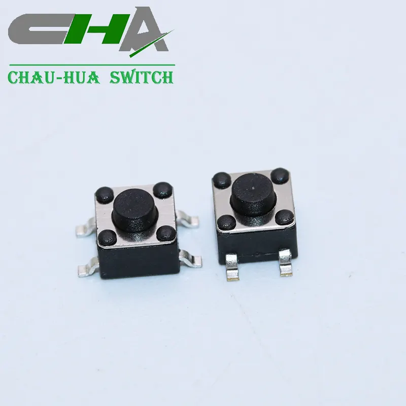 CHA CTSM-4 4,5 * 4,5 mm Taktischschalter SMD 4-Pin-Taktischschalter