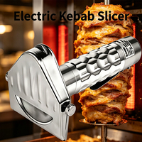 BOTE Nouvelle Machine à Trancher Électrique pour Kebab, Coupe-Kebab BBQ, Trancheuse à Doner Kebab, Couteau à Shawarma, Trancheuse à Viande Portable Semi-Automatique