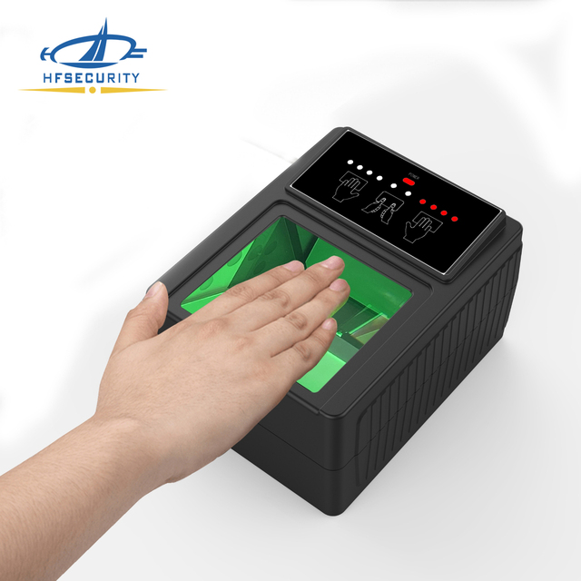 HFSecurity Bio600 Windows Android Linux 442 Fingerprint Scanner FAP60 USB Ten Fingerprint Reader for Identify Registration