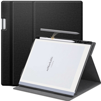 Étui pour tablette avec béquille rotative à 360° et porte-stylo pour tablette 2 10,3 pouces, étui fin intelligent en cuir PU