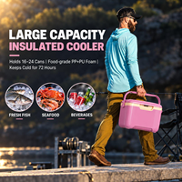 Petite glacière thermique en PP, boîte à lunch portable, isotherme pour aliments et boissons, glacière pour le bureau, les voyages, les pique-niques, le camping, couleur personnalisée, fabrication en usine
