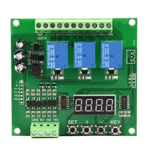 Trigger Delay/Timer/Self-latching/Interlock Switch Time Relay YYS-4 3-channel Programmable Relay Control Module