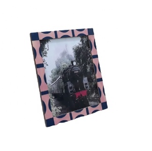 Wholesale Home Decorative Indian Handiwork Resin Inlay Picture <b>Frame</b> Customizable Sizes <b>4x6</b> 8x10 Wood Material Logo Gift Box - Product Image 3