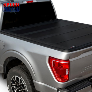 Cubierta rígida plegable en cuatro partes para caja de Ford F-150 de 5.5 pies, cubierta de aluminio impermeable de 4 pliegues para caja, sin necesidad de taladrar, ahorra espacio - Product Image 1