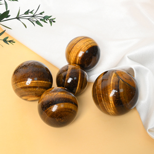 Wholesale Feng Shui <b>Crystal</b> <b>Ball</b> Tiger Eye Sphere for Home Decoration - Product Image 4