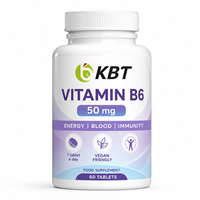 Comprimés de Vitamine B6 (Pyridoxine Hydrochloride) Certifiés par le Fabricant, Disponibles en Marque Blanche (OEM) – Supplément de Vitamine B6