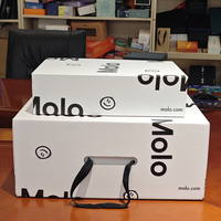 Caja de Cartón Corrugado Impresa con Logotipo Personalizado al por Mayor, Caja de Envío Plegable con Asa para Zapatos y Calcetines