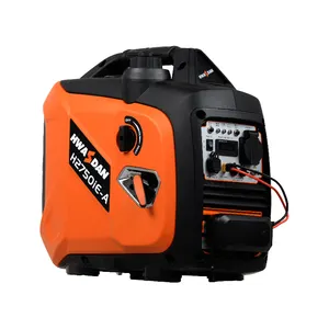 Hwasdan Inverter Portabel Super Diam 2KVA 2KW 2000W, Generator Inverter Portabel Bertenaga Bensin