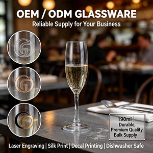 Verres à <span class=keywords><strong>champagne</strong></span> de luxe en gros, design classique en forme de flûte, 190 ml, coupes à mousseux, verrerie pour fête, mariage, bar et maison - Product Image 1