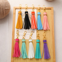 Porte-clés transfrontalier en cuir PU avec pompon, bracelet en silicone, accessoires à pompon, pendentif de sac, porte-clés en cuir
