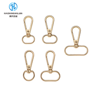 Mousqueton ovale en alliage de zinc durable et tendance, avec fermoir à ressort, crochet pivotant, porte-clés, clip à déclenchement, pour sangle de sac, lanière, DIY