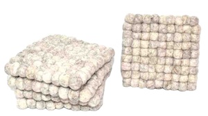 Posavasos de té con bolas de lana de Nueva Zelanda 2022, posavasos de taza con patrón redondo de regalo automático de alta calidad, artículo promocional - Product Image 2