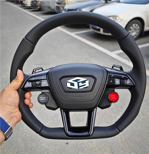 Volant semi-cuir Alcantara carbone S-Line pour Audi Q8 SQ8 A3 A4 B9 A5 B8 A6 C7 A7 S3 S4 RS3 RS5 RS7 <span class=keywords><strong>RS6</strong></span> Série <span class=keywords><strong>4</strong></span> - Product Image 6