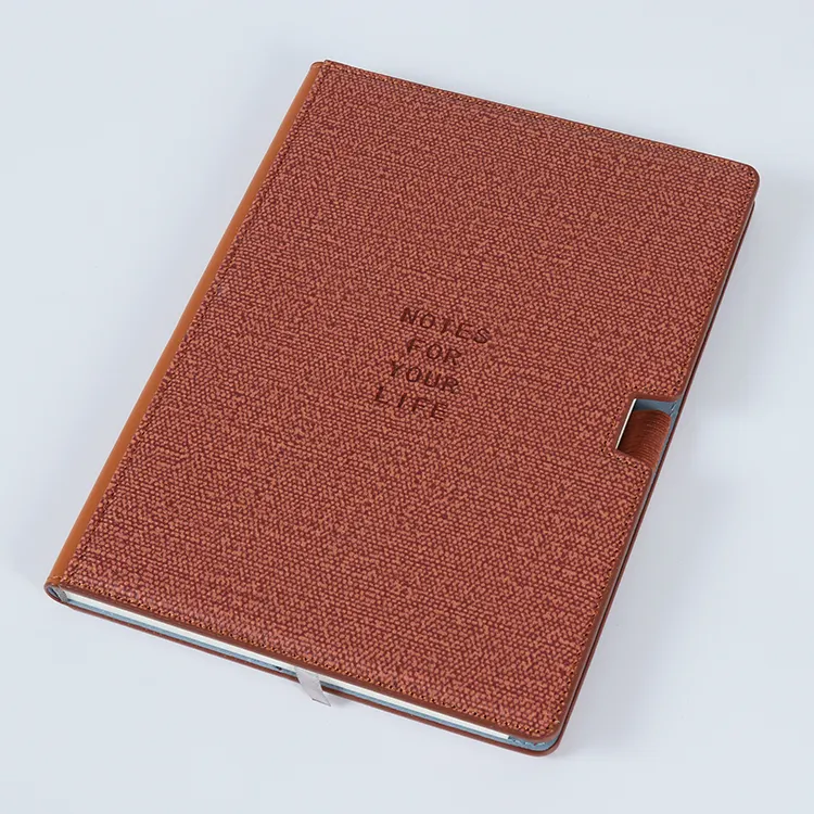Brown cover travelers life office supplies notebooks memo pad with pen stationary