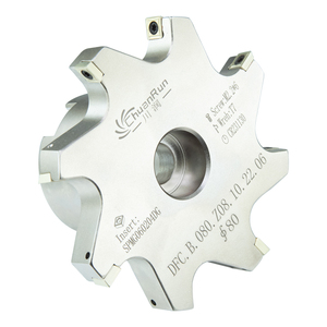 Insertos para Fresas de Fresado Indexables |   Herramientas de mecanizado con insertos reemplazables de acero/hierro fundido/acero aleado, ODM OEM DFC, fresado frontal - Product Image 1