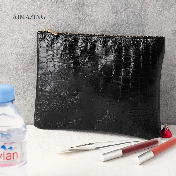 Afrika kızlar makyaj çantası nedime deri kozmetik çantası özelleştirmek boş kozmetik çantası makyaj ponponları