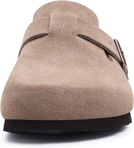 Sabots personnalisés avec semelle intérieure en liège souple et soutien de la voûte plantaire, sandales en cuir, sabots solides, style <span class=keywords><strong>Birkenstock</strong></span> - Product Image 3