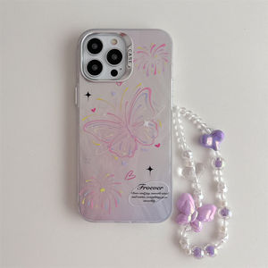 Coque de téléphone portable de luxe anti-chute à motif papillon Design minimaliste pour iPhone 11 12 13 14 <span class=keywords><strong>15</strong></span> Pro Max - Product Image 2