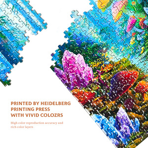 Ingrosso 1000 pezzi di cartone grigio Puzzle 380x260mm giocattolo didattico <span class=keywords><strong>gioco</strong></span> per adulti bambini Rompecabezas confezione regalo - Product Image 3