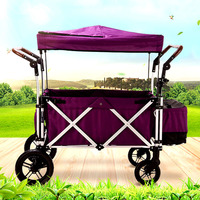 Chariot de sport pliable avec pare-soleil, poussette pour enfants, chariot de sport de plein air, de plage, de parc, de Camping,