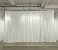 Eurofirany Lucy Rideau en voile moderne transparent à plis froncés 1 pièce Translucide pour fenêtre française, utilisation toutes saisons, fabriqué en Chine, 100%