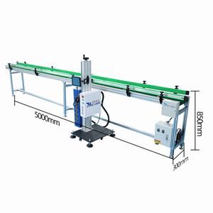 Tự động cảm biến CCD tầm nhìn định vị tự động tập trung CO2 <span class=keywords><strong>Laser</strong></span> đánh dấu máy trên dây chuyền sản xuất lắp ráp băng tải - Product Image 4