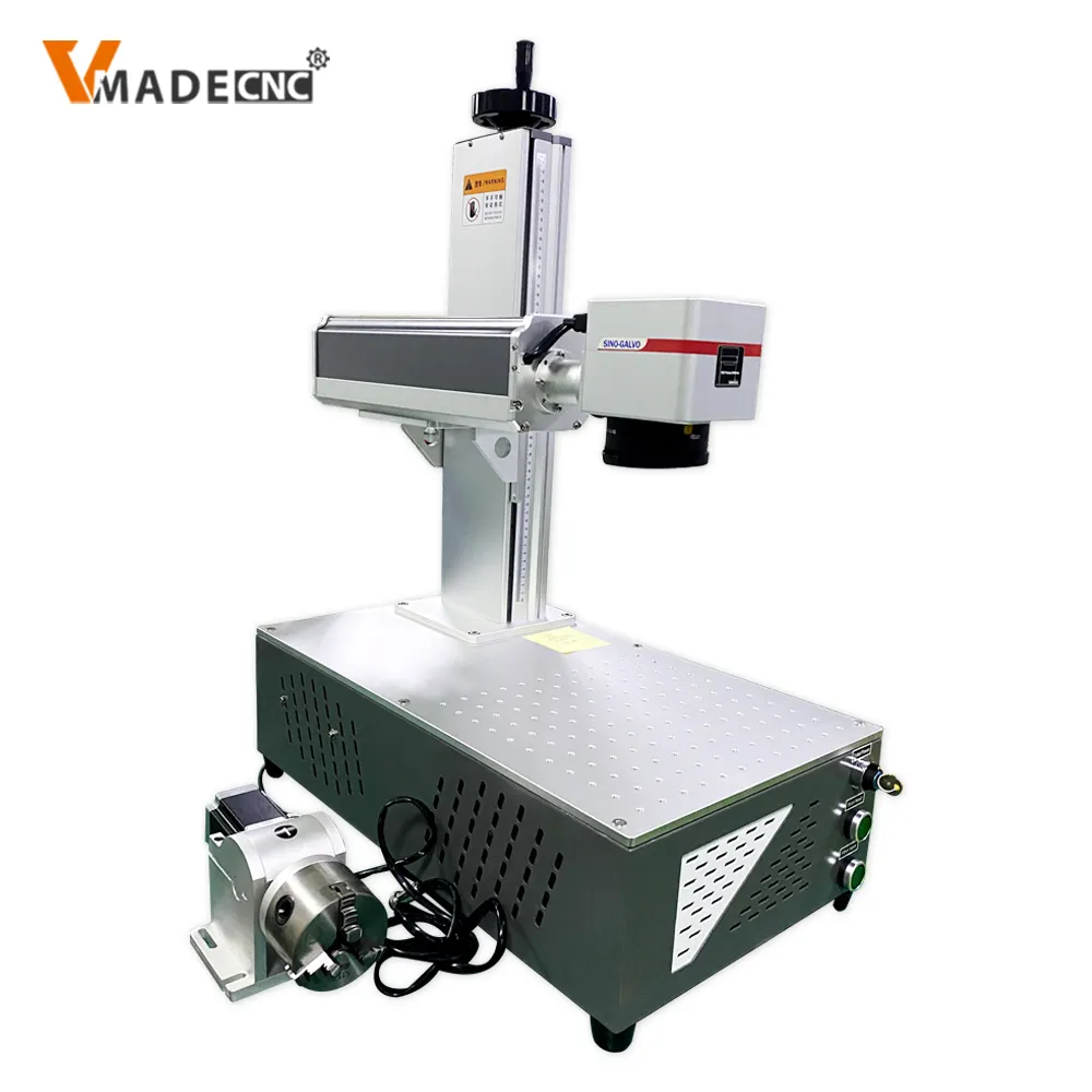 Gốc ezcad phần mềm Laser 20W 30W 50W 100W sợi laser cầm tay đánh dấu máy với xoay Chuck với ROTARY