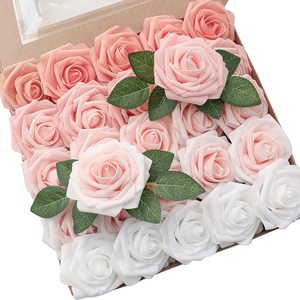 En gros, pinces à cheveux et bandeaux DIY, décorations de mariage, fleurs en Foamiran multicolores de 8 cm, Noël, Nouvel An, Halloween, Rentrée scolaire - Product Image 1