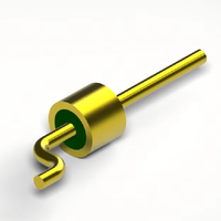Connecteur de passage de câble RF étanche CYDW2016-0.5-1.5, joint en verre et métal, plaqué or, Kovar 4J29, broches étanches