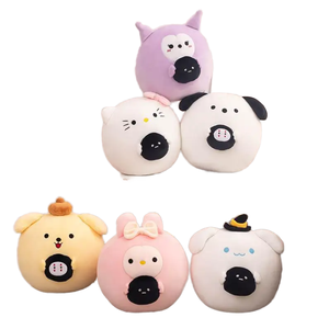 Para Cinnamoroll, Kuromi, Kitty, Purin, Bunny: Juguetes de peluche, cojín de sofá de dibujos animados, cojín de malla de algodón PP, peluche de Purin - Product Image 1