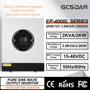 ระบบโซลาร์เซลล์ออฟกริด EP-4000L สำหรับ 4000-7000 วัตต์ คลื่นไซน์บริสุทธิ์ 12V/24V เป็น 120V AC พร้อมตัวควบคุม MPPT ในตัว และสวิตช์โอนถ่าย - Product Image 6