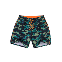 Top vente en gros été imperméable 100% polyester multicolore short de plage avec motif camouflage pour hommes requin un plus M-3XL