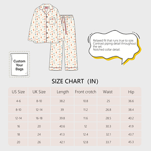 Conjunto de Pijamas Casuales de Manga Larga con Estampado Personalizado Linkme, Pijamas de Fibra de Bambú para Parejas, Conjunto de Pijamas Familiares con Estampado Navideño - Product Image 2