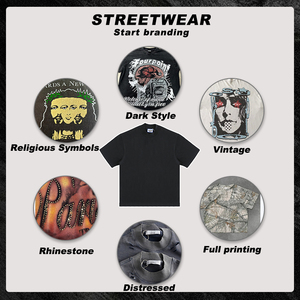 Custom Streetwear Screen Print Dtg Oversized Cropped Boxy Fit Cotton 100% Cotton Real Tree Camo Camouflage Tee <strong>T</strong> <strong>Shirt</strong> <strong>Shirts</strong> - Product Image 6