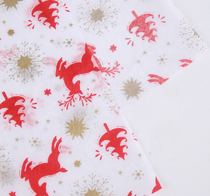 Biểu Tượng Tùy Chỉnh In Ấn Giáng Sinh Hoa Gói Giấy Bao Bì Quà Tặng Cầu Vồng 17gsm Mô Giấy - Product Image 4