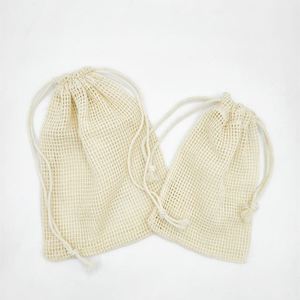 Sac en coton tissé à cordon coulissant, pochette filtrante réutilisable résistante à la chaleur pour la séparation de la viande et l'emballage de savon ou de cadeaux - Product Image 1
