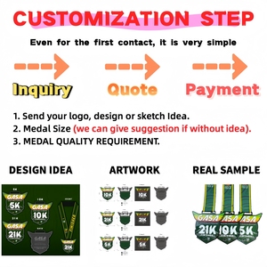 Manufacturer Custom Gold Silver Finisher <strong>Medal</strong> <strong>Marathon</strong> 5K / 10K Running Cycling Track Field <strong>Medals</strong> Karate Sports Metal <strong>Medal</strong> - Product Image 4