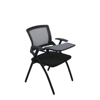 Chaise d'entraînement pliable avec tableau d'écriture Bureau d'étudiant et chaise intégrés Table et chaise de salle de conférence