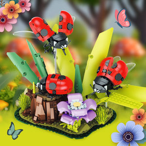 Jie Star 66108 Coccinelle Insectes Coccinelle Créative Assemblage Briques MOC Modè<span class=keywords><strong>le</strong></span> <span class=keywords><strong>de</strong></span> Construction Jouet Ensemble Collection Jouet Vente en Gros - Product Image 2