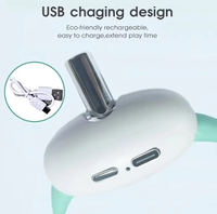 Collier laser pour chat 123pets LM2201, pointeur intelligent, angle réglable à 41 degrés, alimentation Type-C, 5 heures d'autonomie, boîte en plastique PC de 8 à 12 pouces