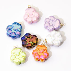 WOWEI yüksek kalite akrilik dağınık boncuklar DIY küpe araba anahtarı dekorasyon aksesuarları UV kaplama pençe boncuk takı yapımı için - Product Image 2