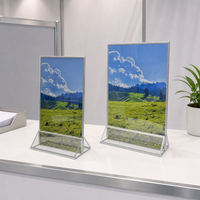 Porte-cartes de visite personnalisé en acrylique, support de numéro de table, support de plaque nominative de bureau, support transparent