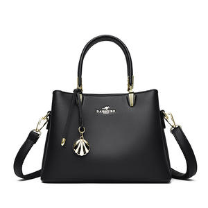 Sac à main pour femme en cuir PU de haute qualité, avec fonction antivol, design durable, polyester, décontracté, luxueux, décoration à rivets. - Product Image 1